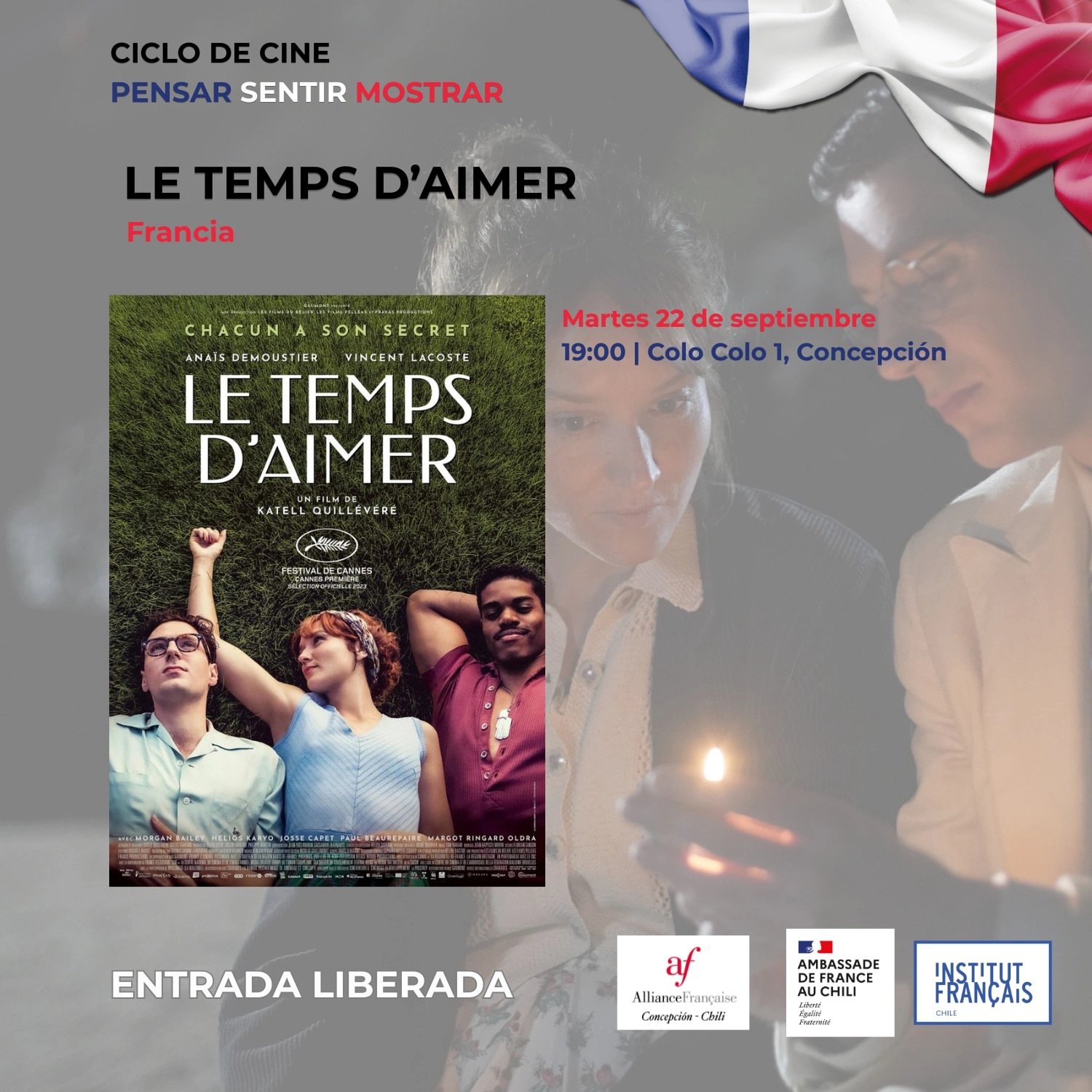 Ciclo de cine 'Pensar · Sentir · Mostrar' - Le temps d'aimer