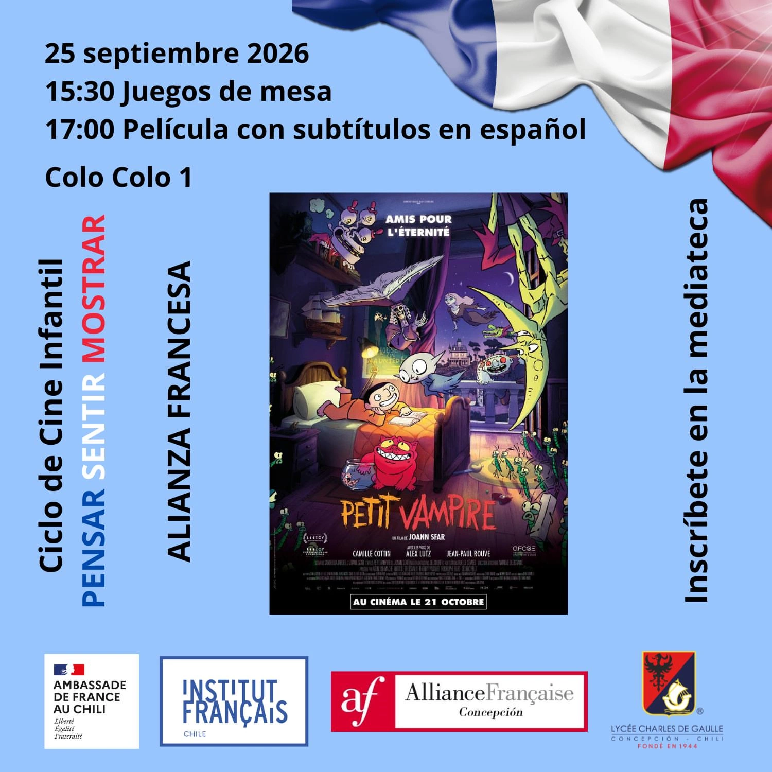 Ciclo de Cine Familiar: Petit Vampire