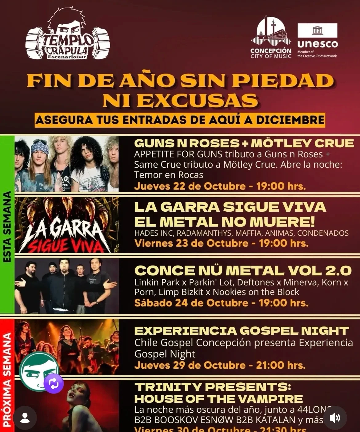 Tributo a Guns N' Roses + Mötley Crüe
