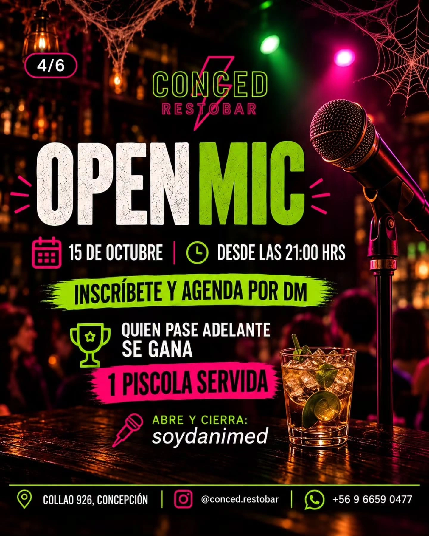 Open Mic en Conced Restobar