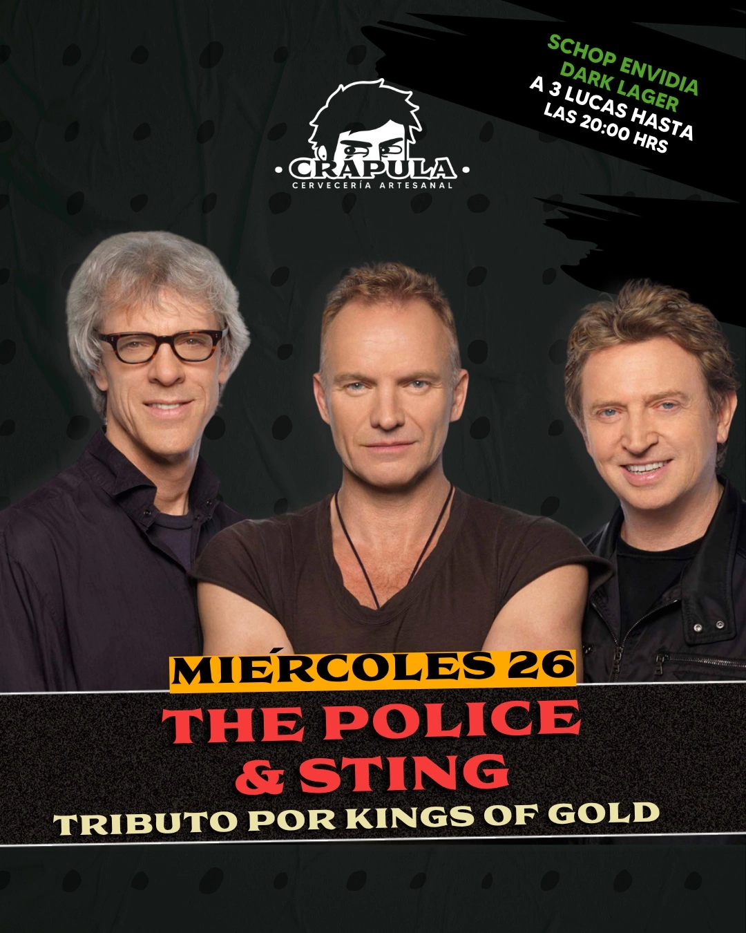 Tributo a Sting & The Police por Kings of Gold