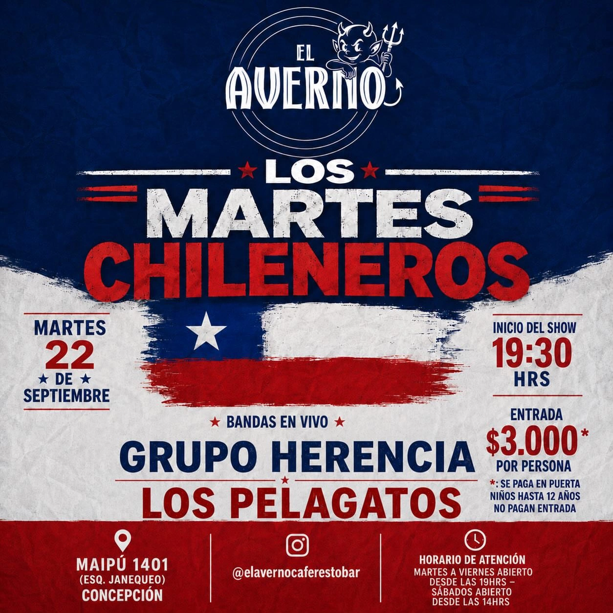 Martes Chileneros - Jornada Doble