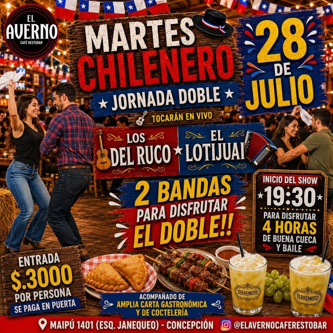 Martes Chilenero - Jornada Doble