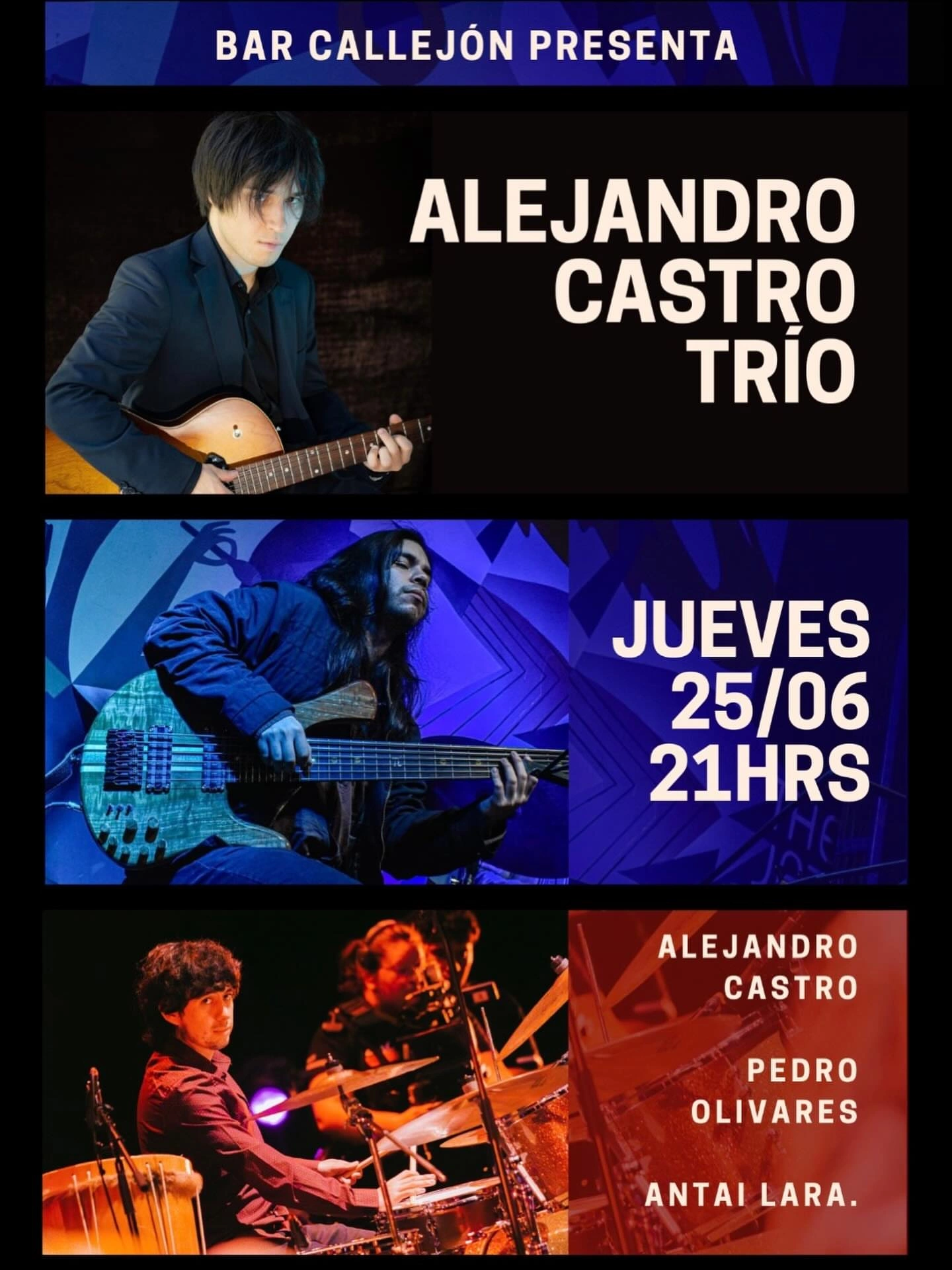 Concierto de Alejandro Castro Trio