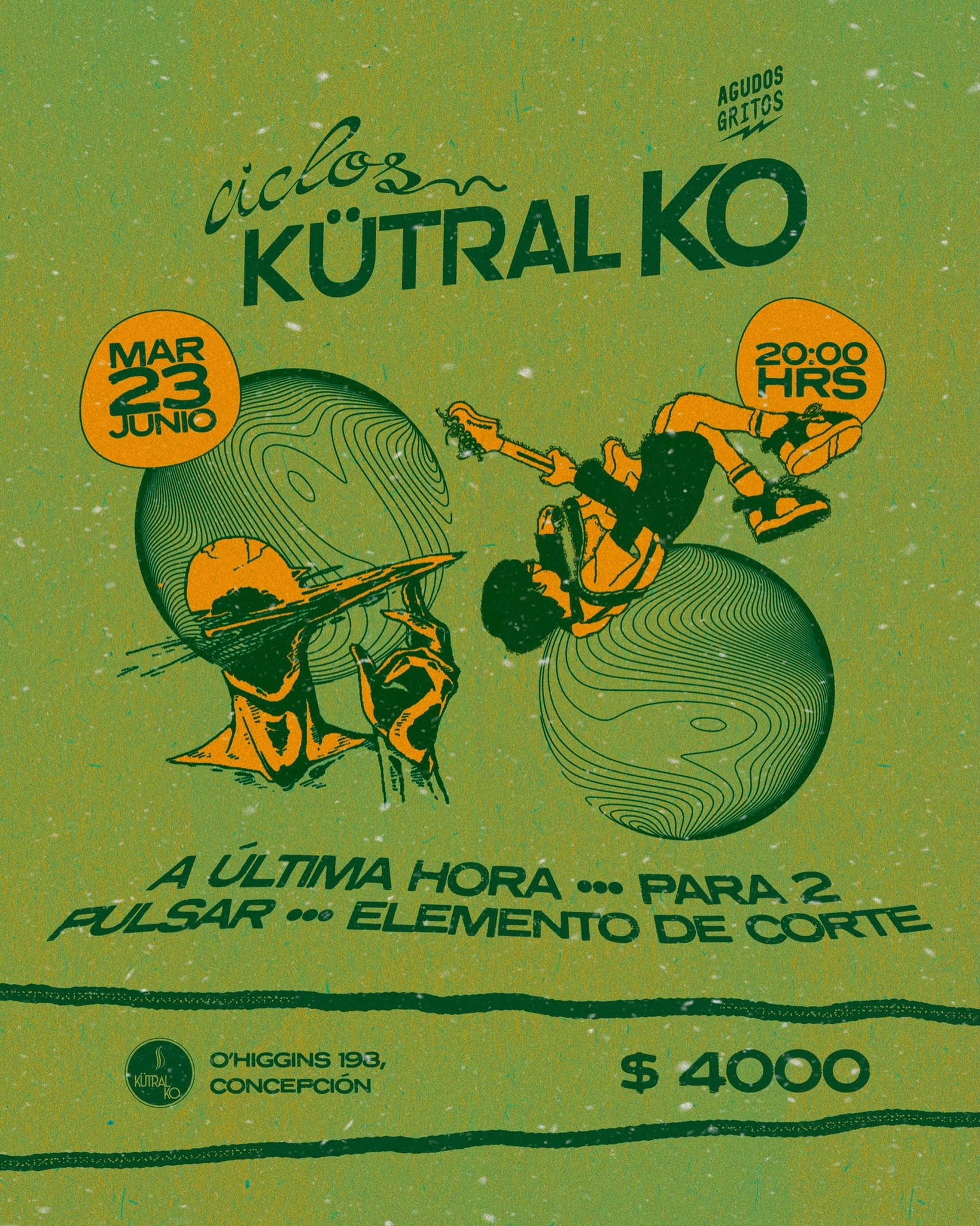 Ciclo Agudos Gritos en Kütral KO