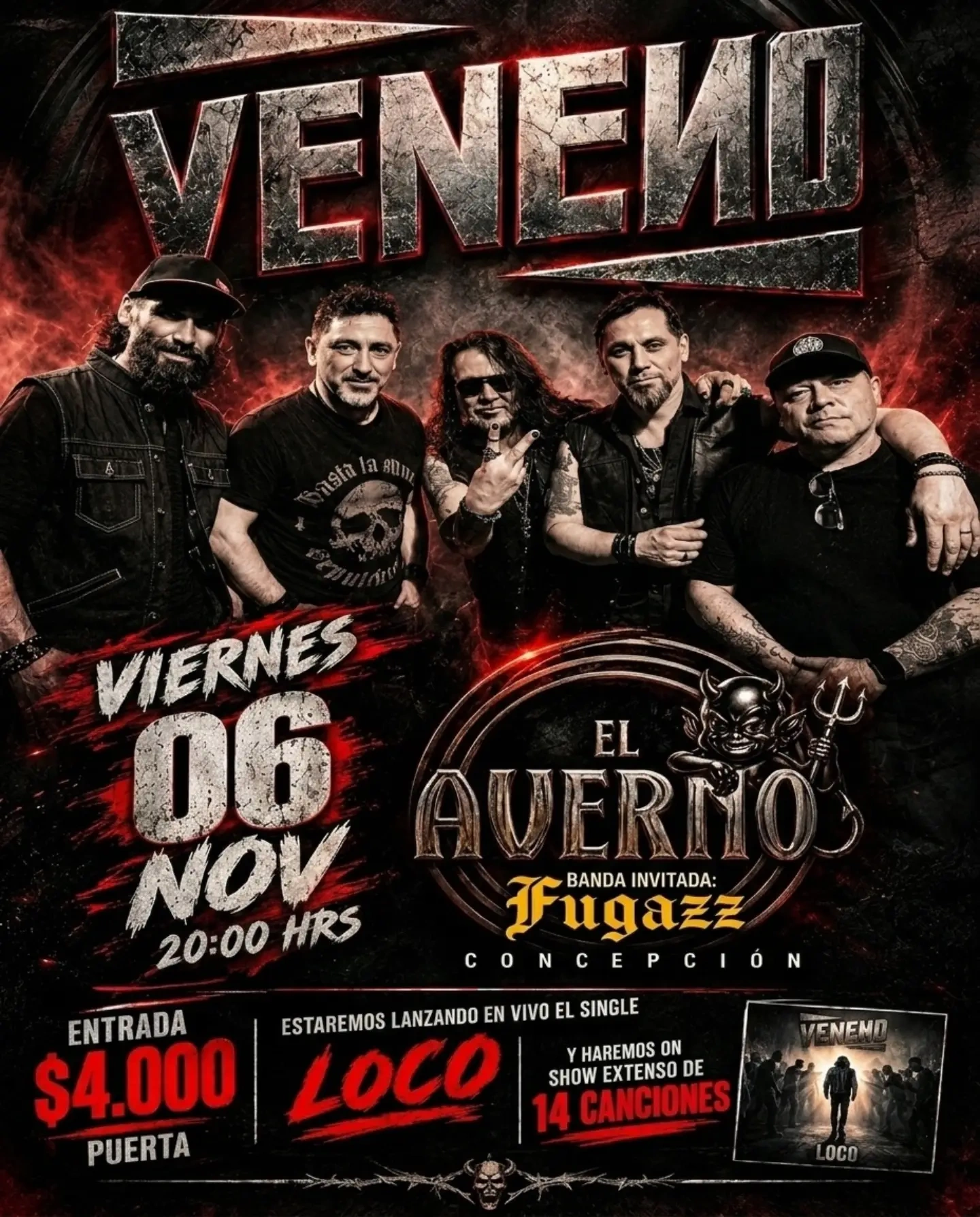 Noche de Hard Rock con Veneno
