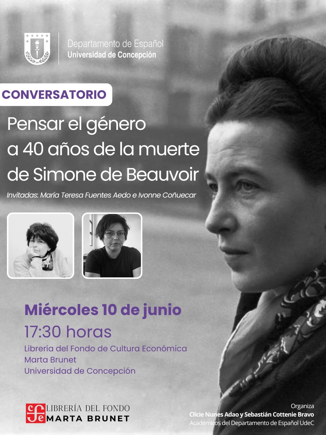 Conversatorio 'Pensar el género a 40 años de la muerte de Simone de Beauvoir'