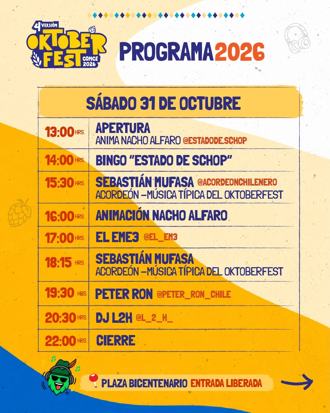 Oktoberfest Concepción 2026 - Día 2