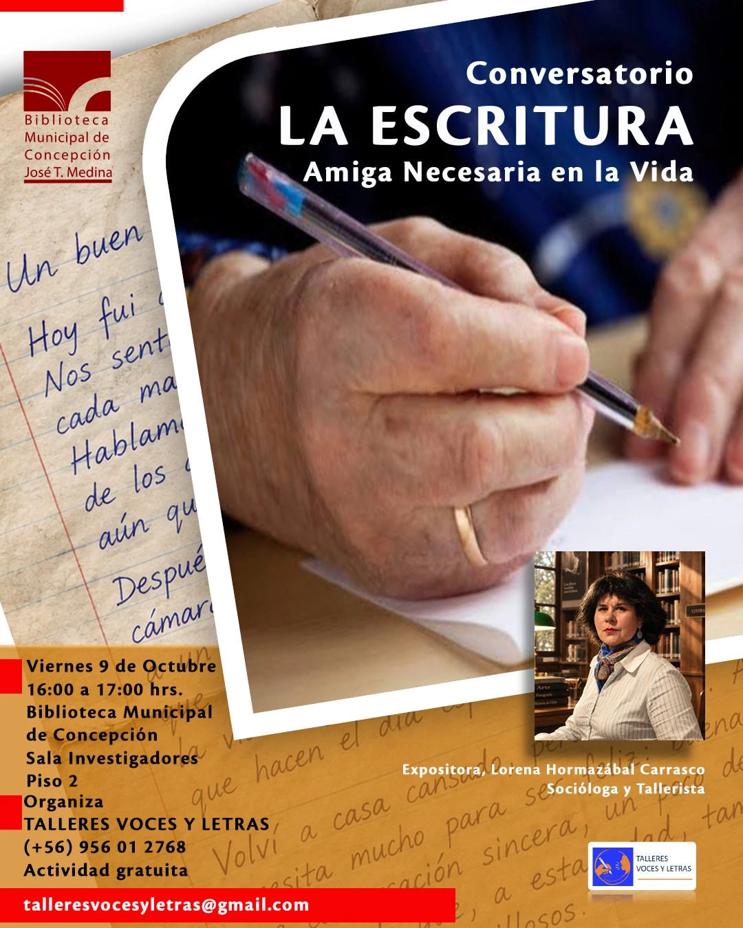 Conversatorio: La Escritura, Una Amiga Necesaria en la Vida