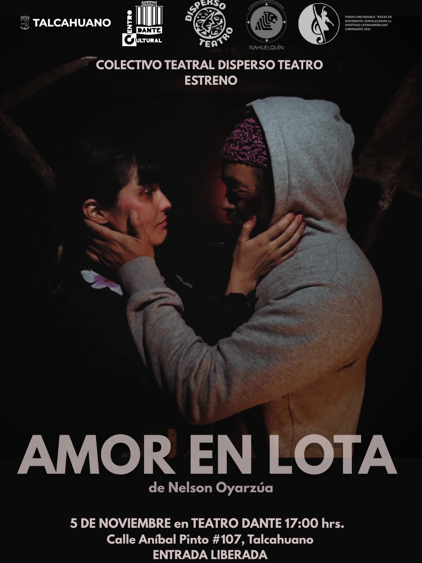 Obra De Teatro “Amor en Lota” - Entrada Liberada