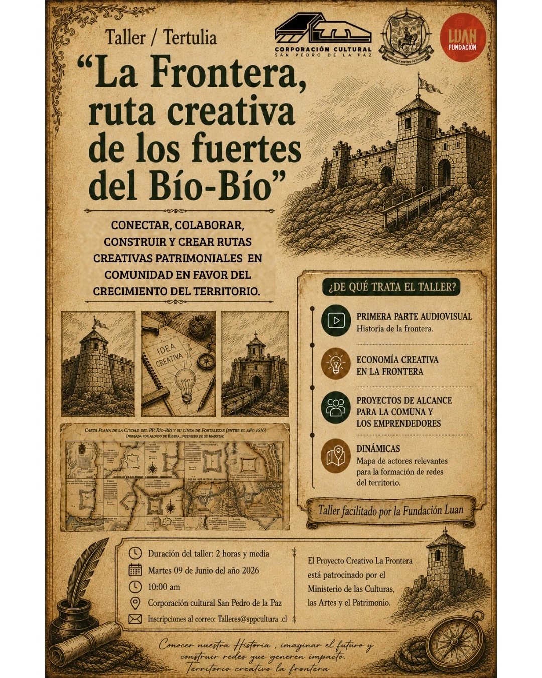 La Frontera, ruta creativa de los fuertes del Biobío