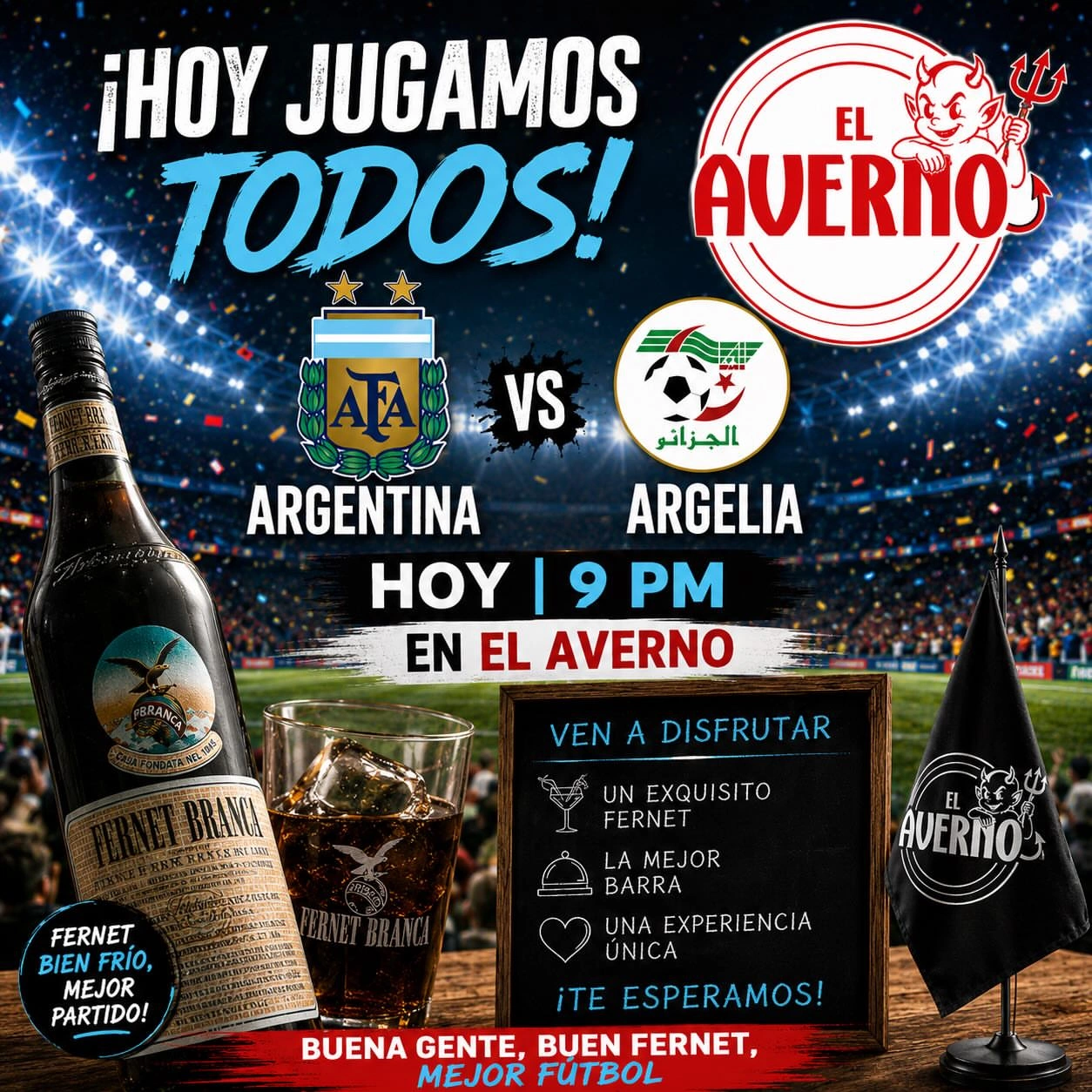 Argentina VS Argelia en El Averno