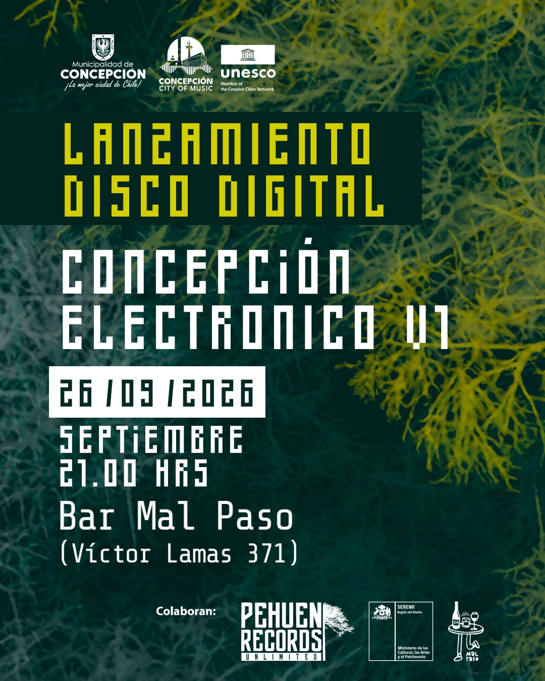 Lanzamiento Disco Digital Concepción Electrónico UT