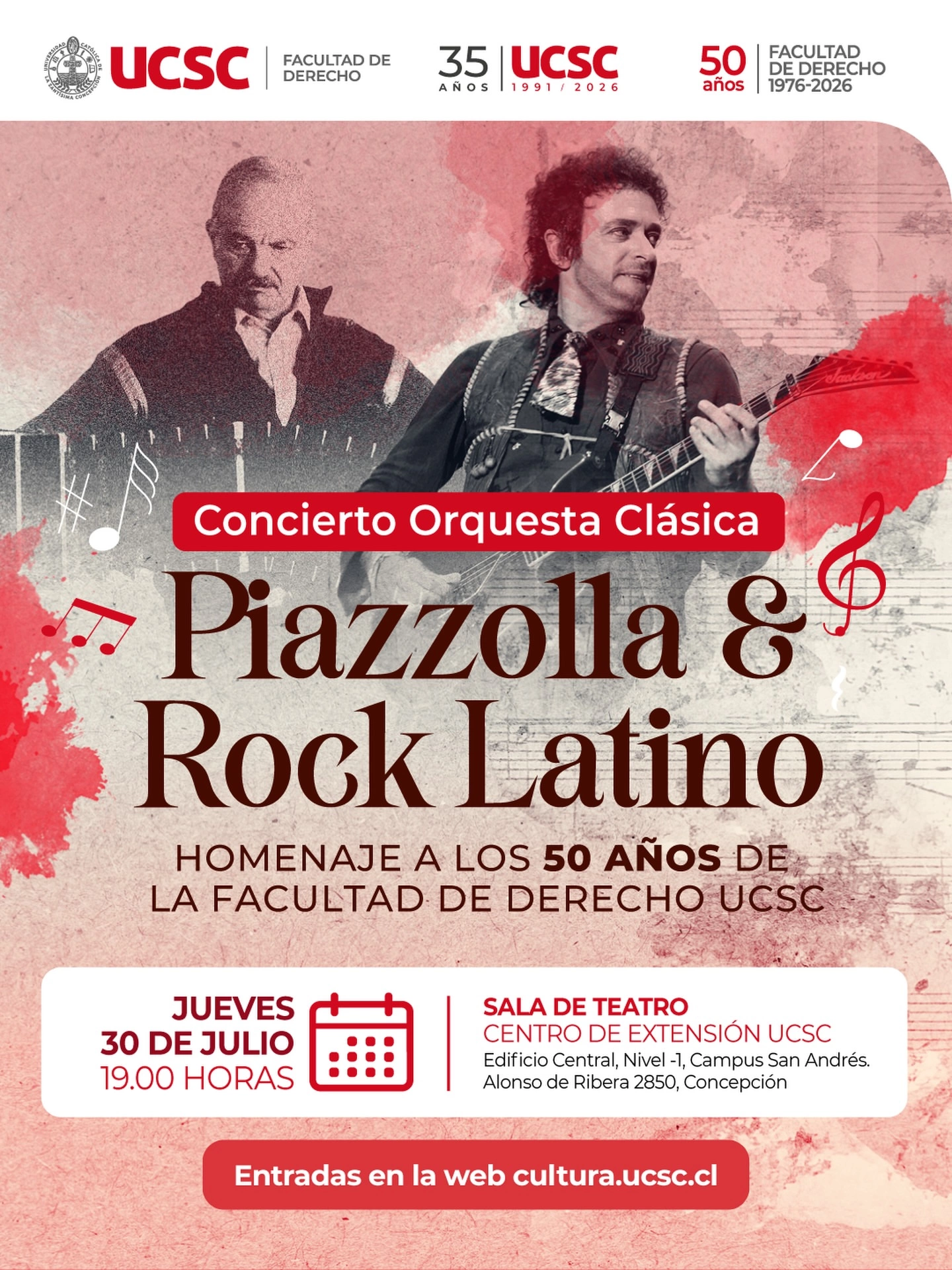 Concierto Orquesta Clásica Piazzolla & Rock Latino
