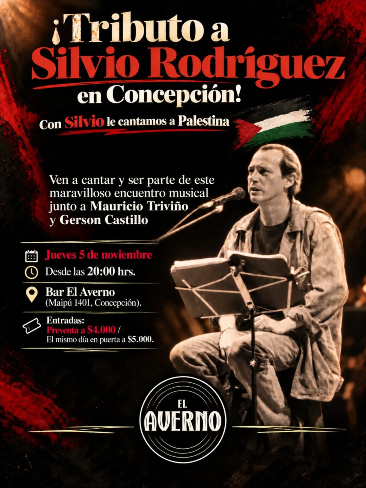 Tributo a Silvio Rodriguez en Concepción