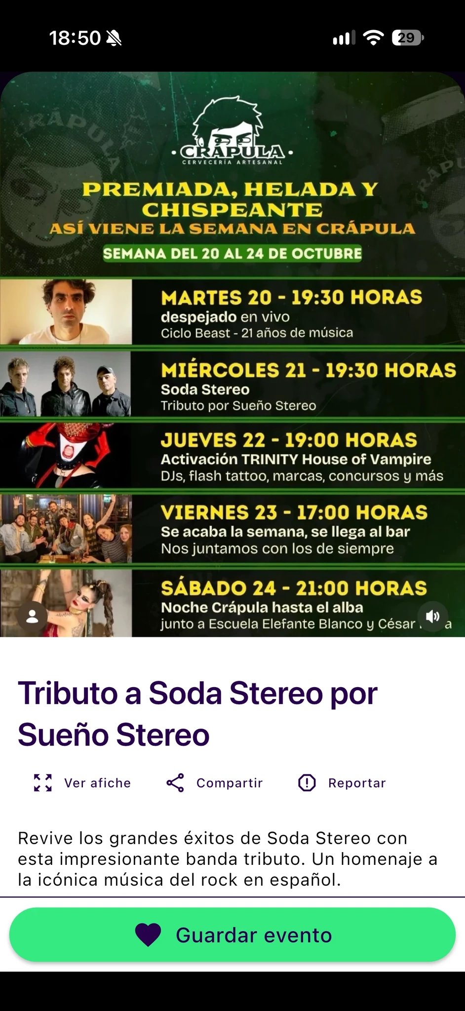 Tributo a Soda Stereo por Sueño Stereo