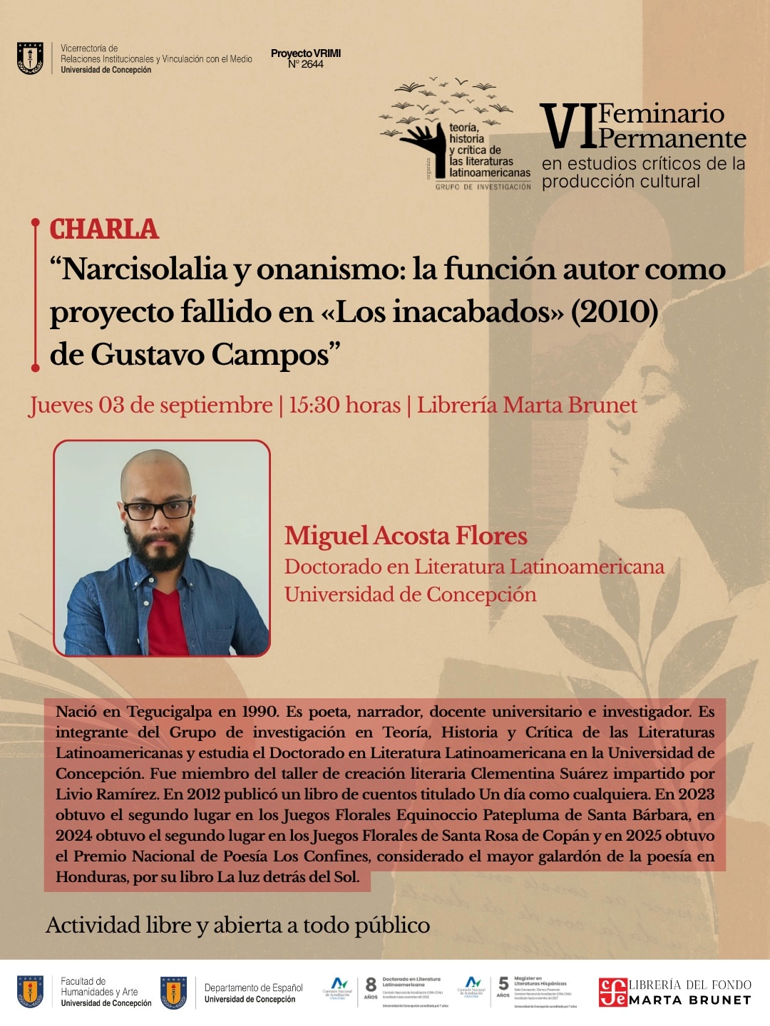 Charla: Narcisolalia y Onanismo