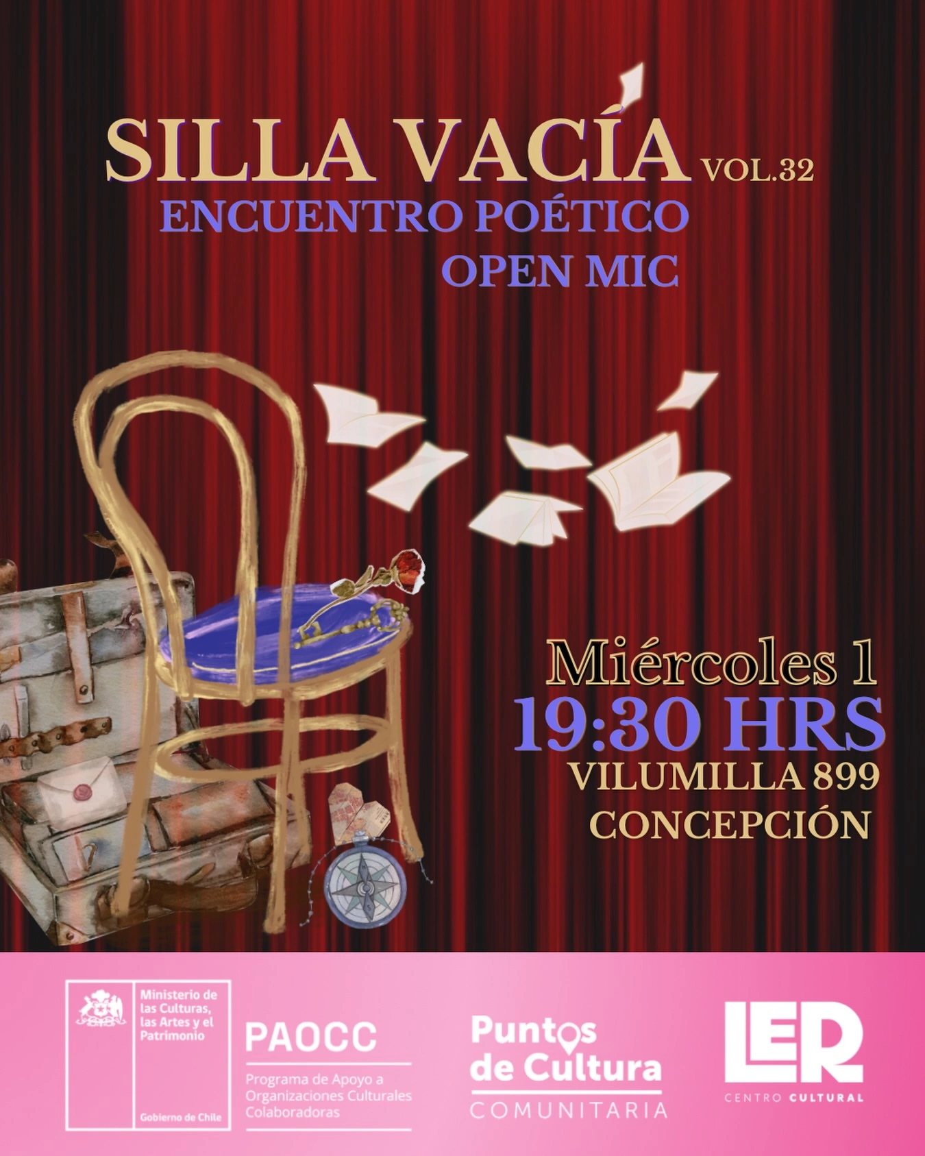 SILLA VACÍA VOL32 - Encuentro Poético Open Mic