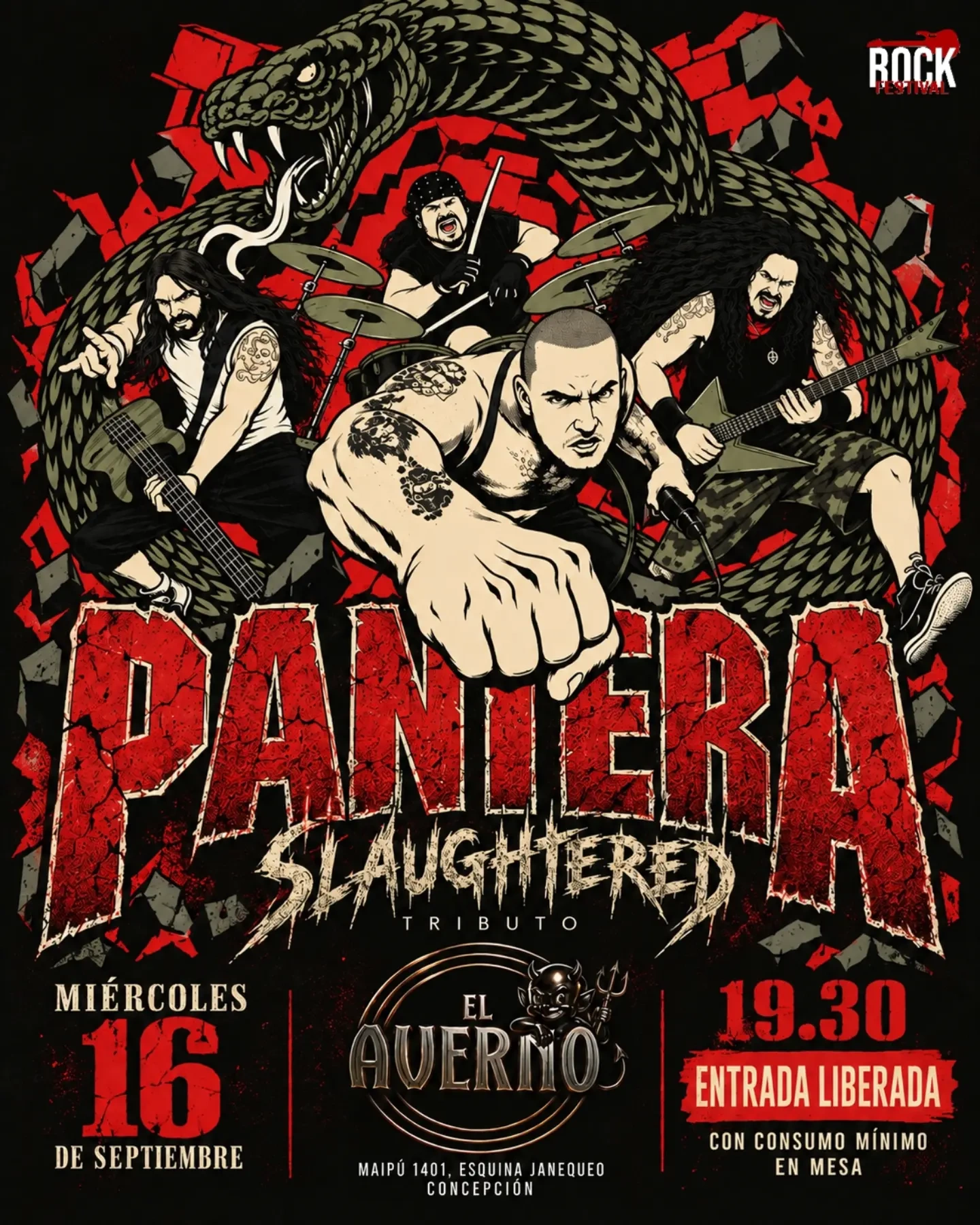 Tributo a Pantera con Slaughtered