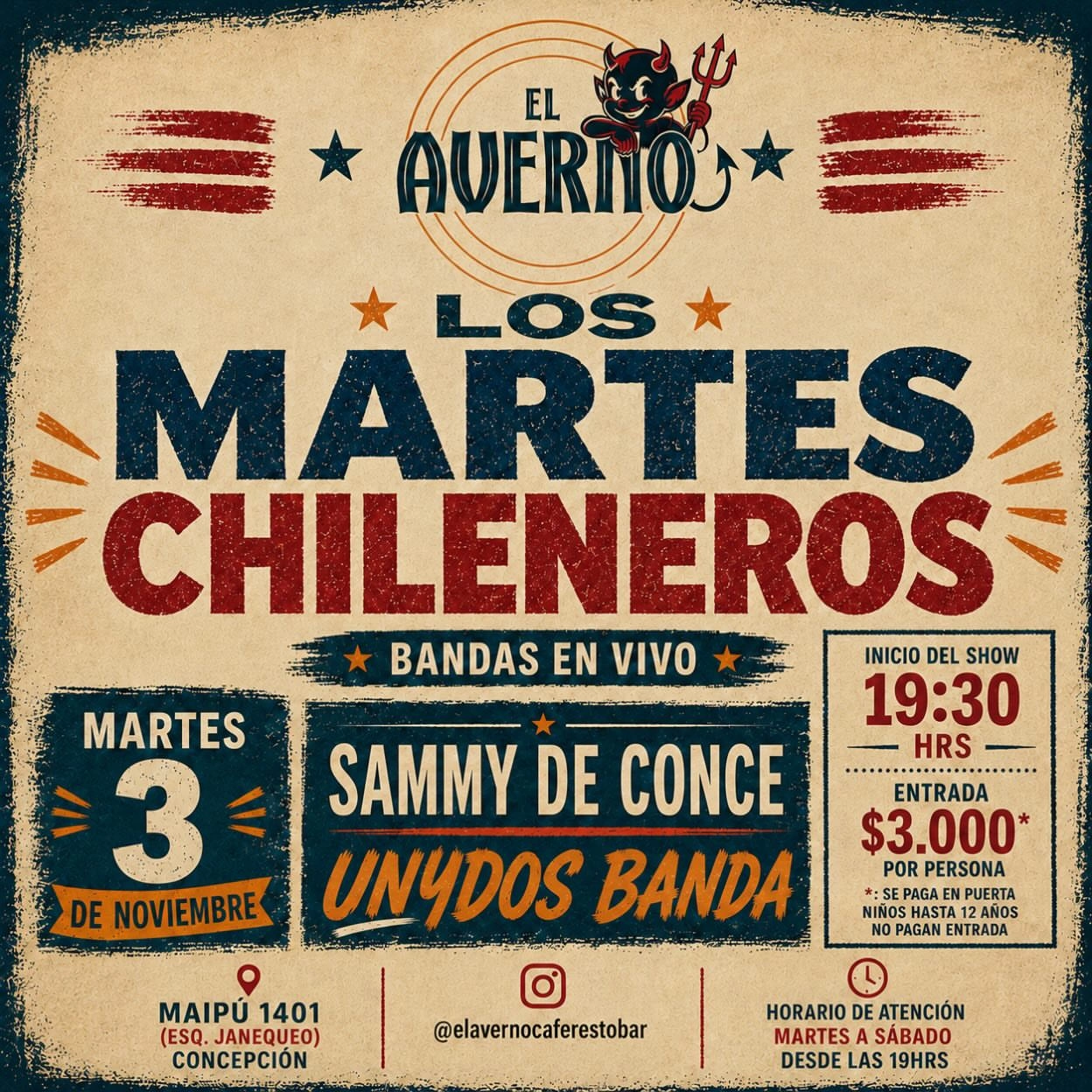 Martes Chileneros - Jornada Doble En El Averno 
