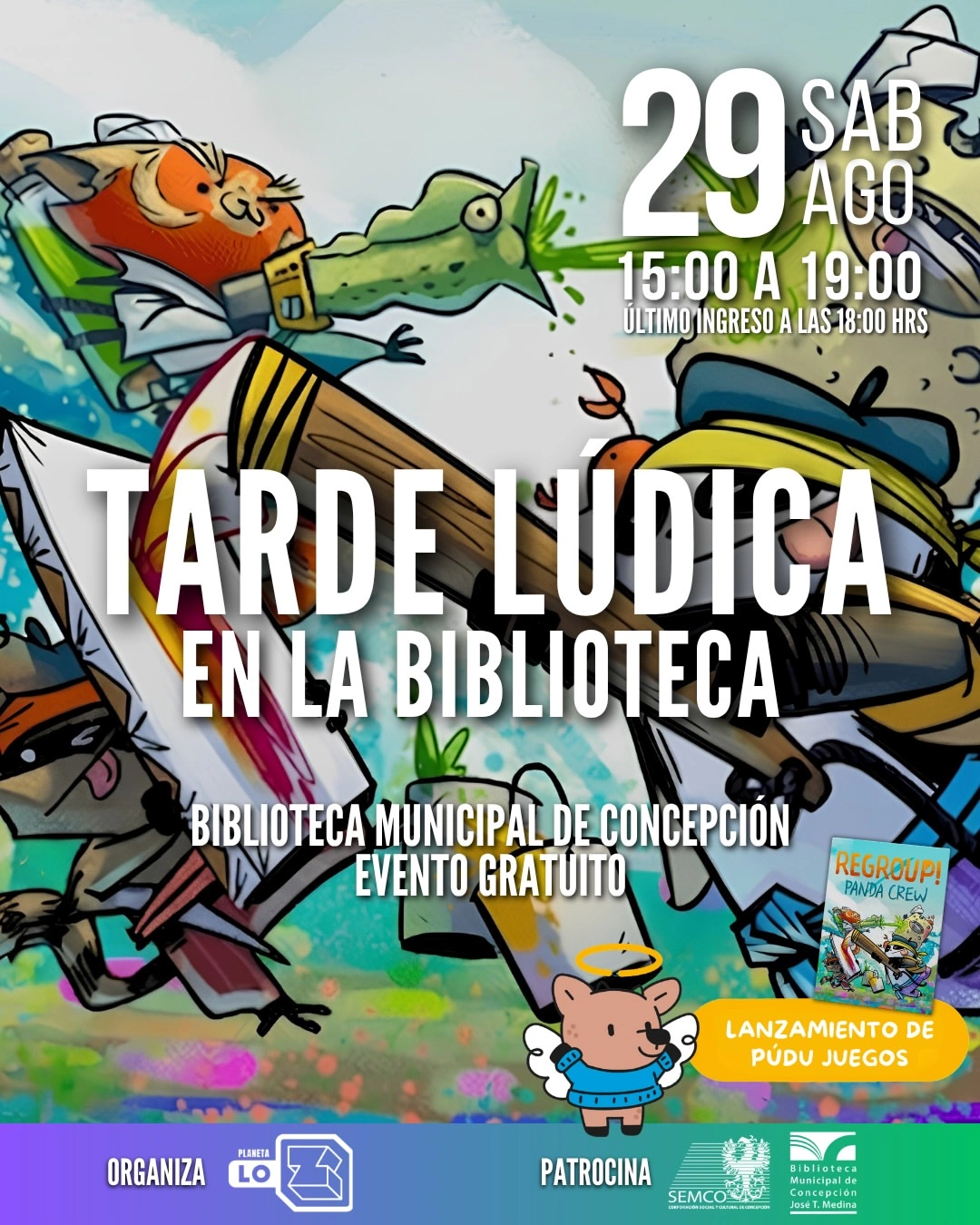 Tarde Lúdica en la Biblioteca Municipal de Concepción