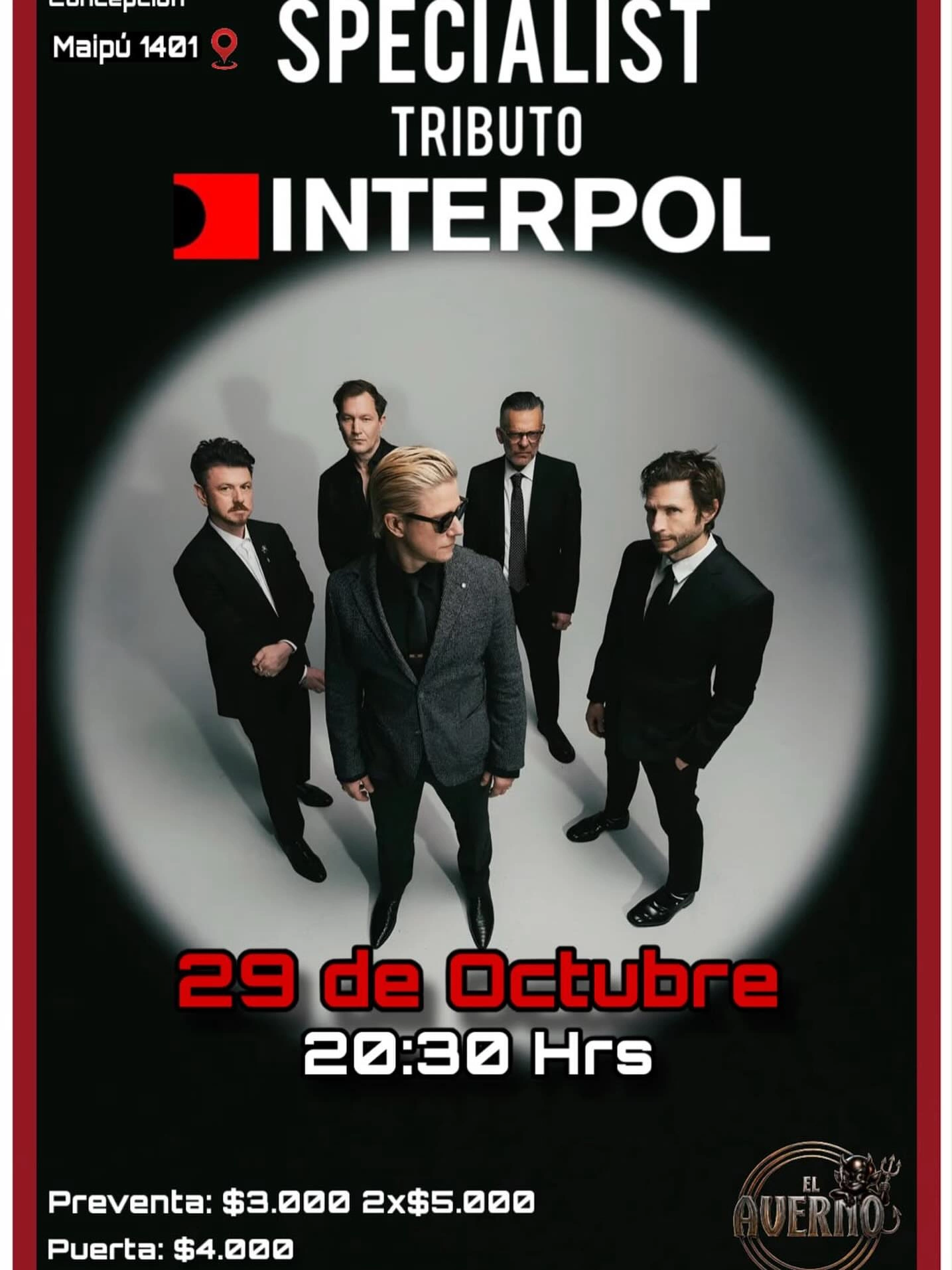 Tributo a INTERPOL En El Averno 