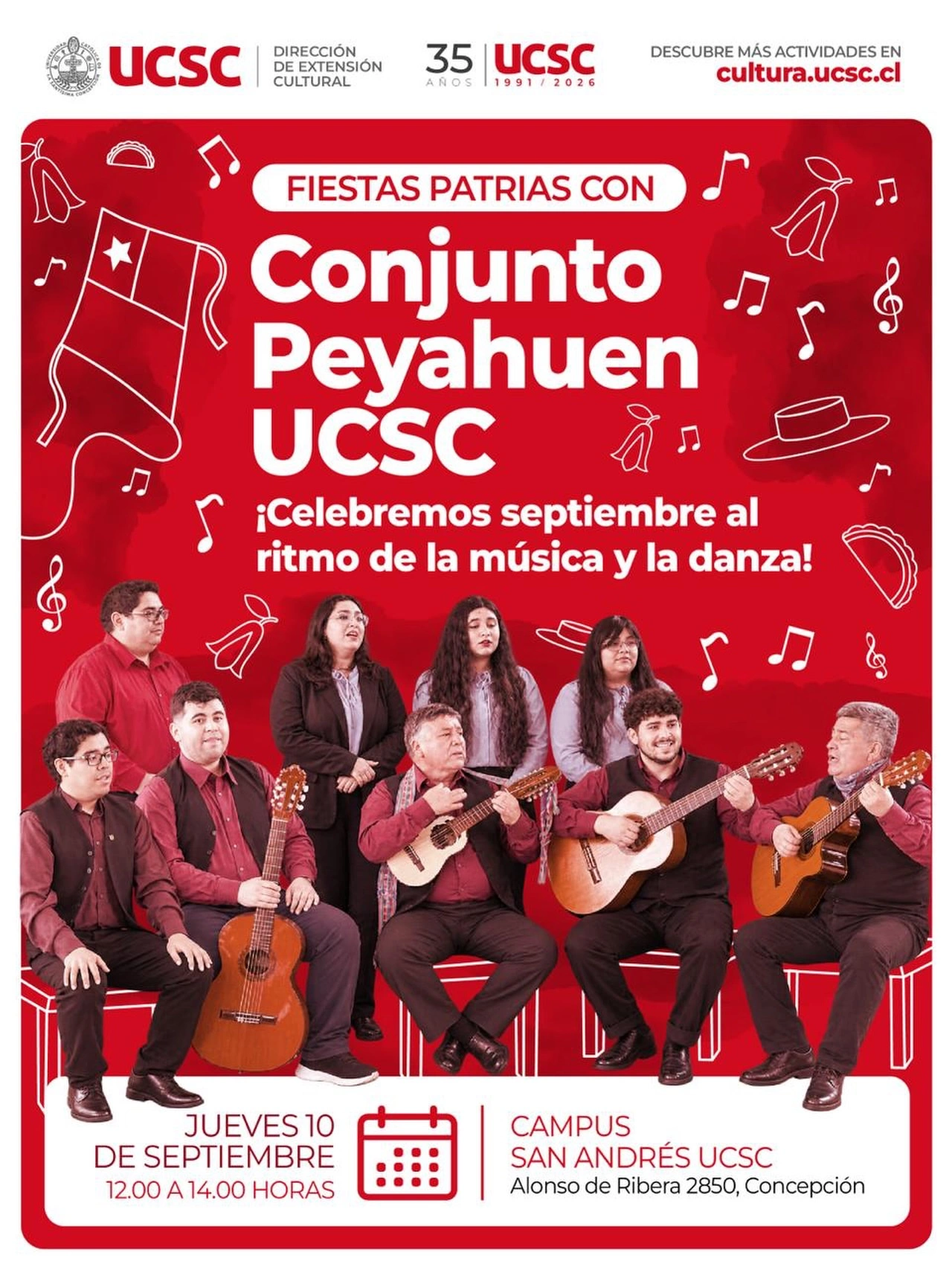 Fiestas Patrias con Conjunto Peyahuen UCSC