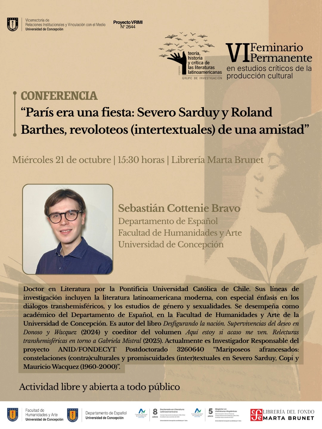 Conferencia: París era una fiesta