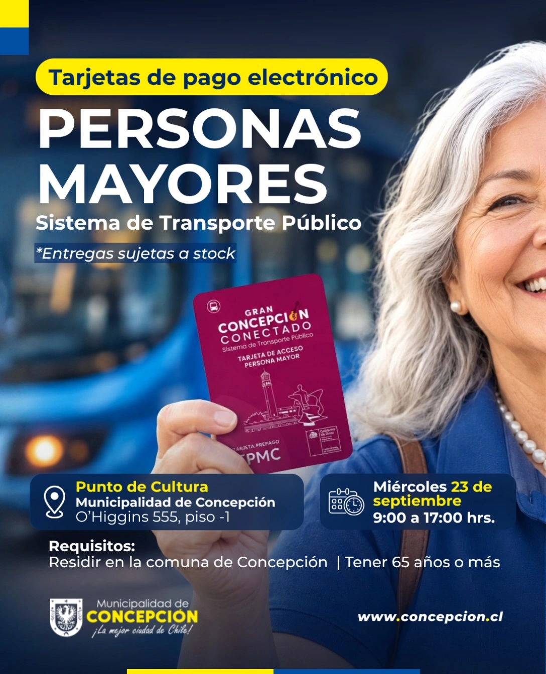 Entrega de Tarjetas de Transporte Público para Personas Mayores