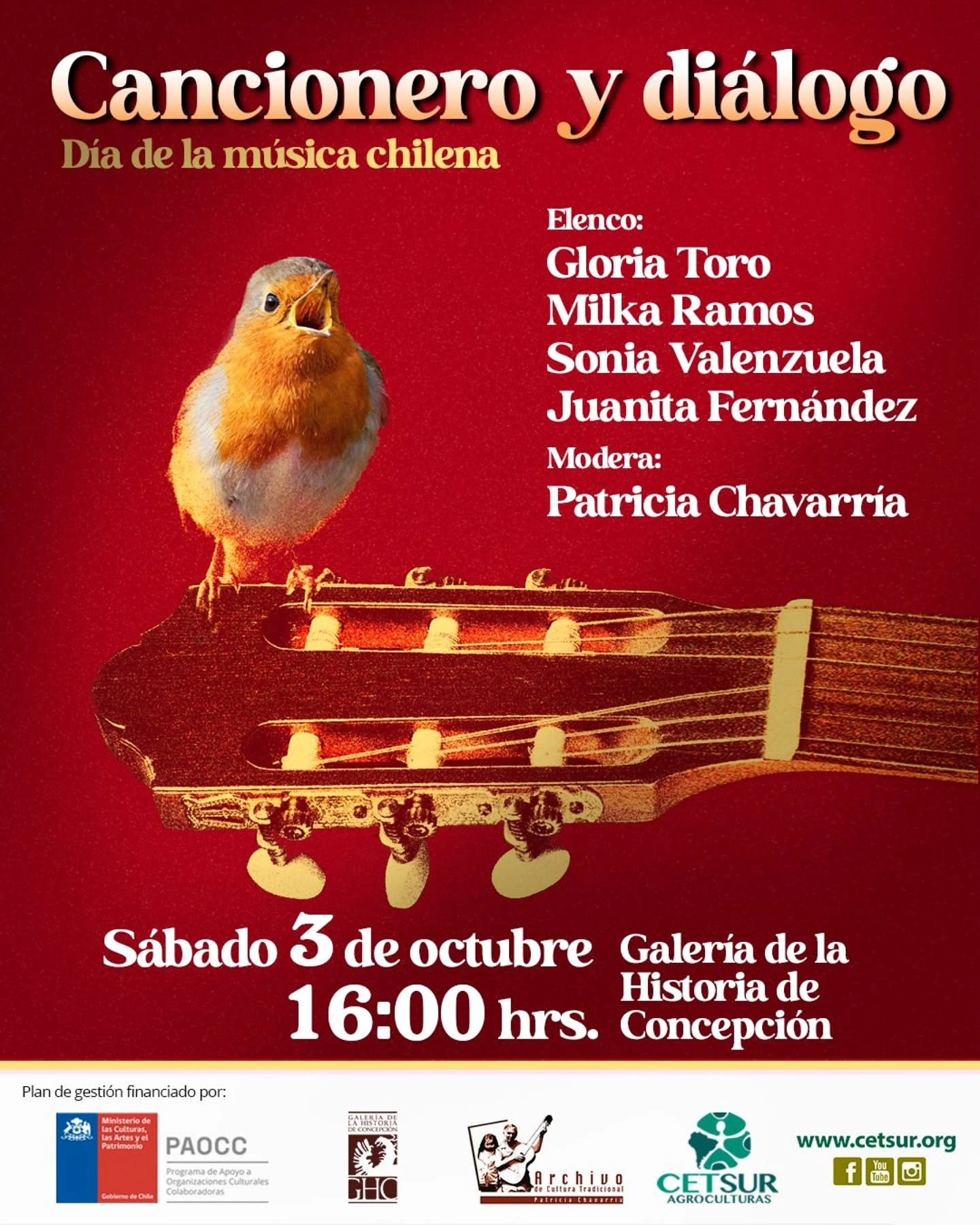 Cancionero y diálogo Día de la música chilena