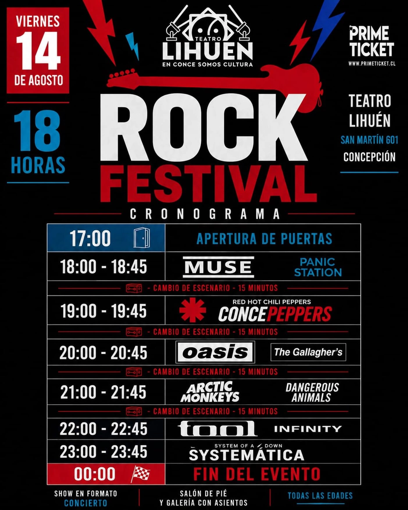 Festival de Rock en Teatro Lihuén