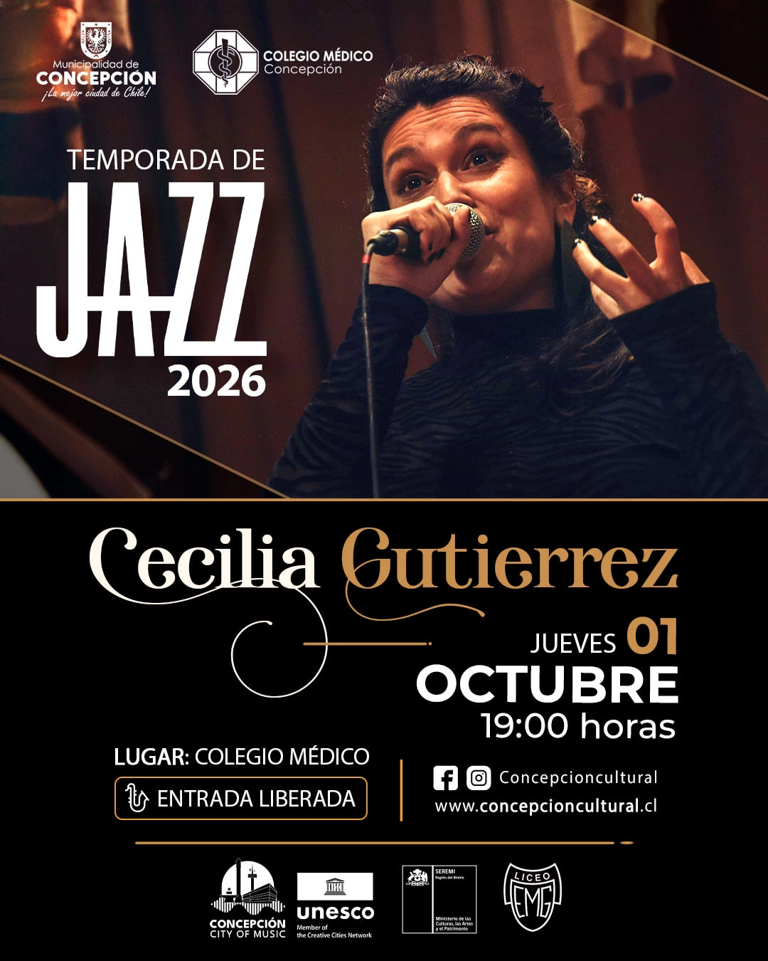 Temporada de Jazz 2026 con Cecilia Gutiérrez