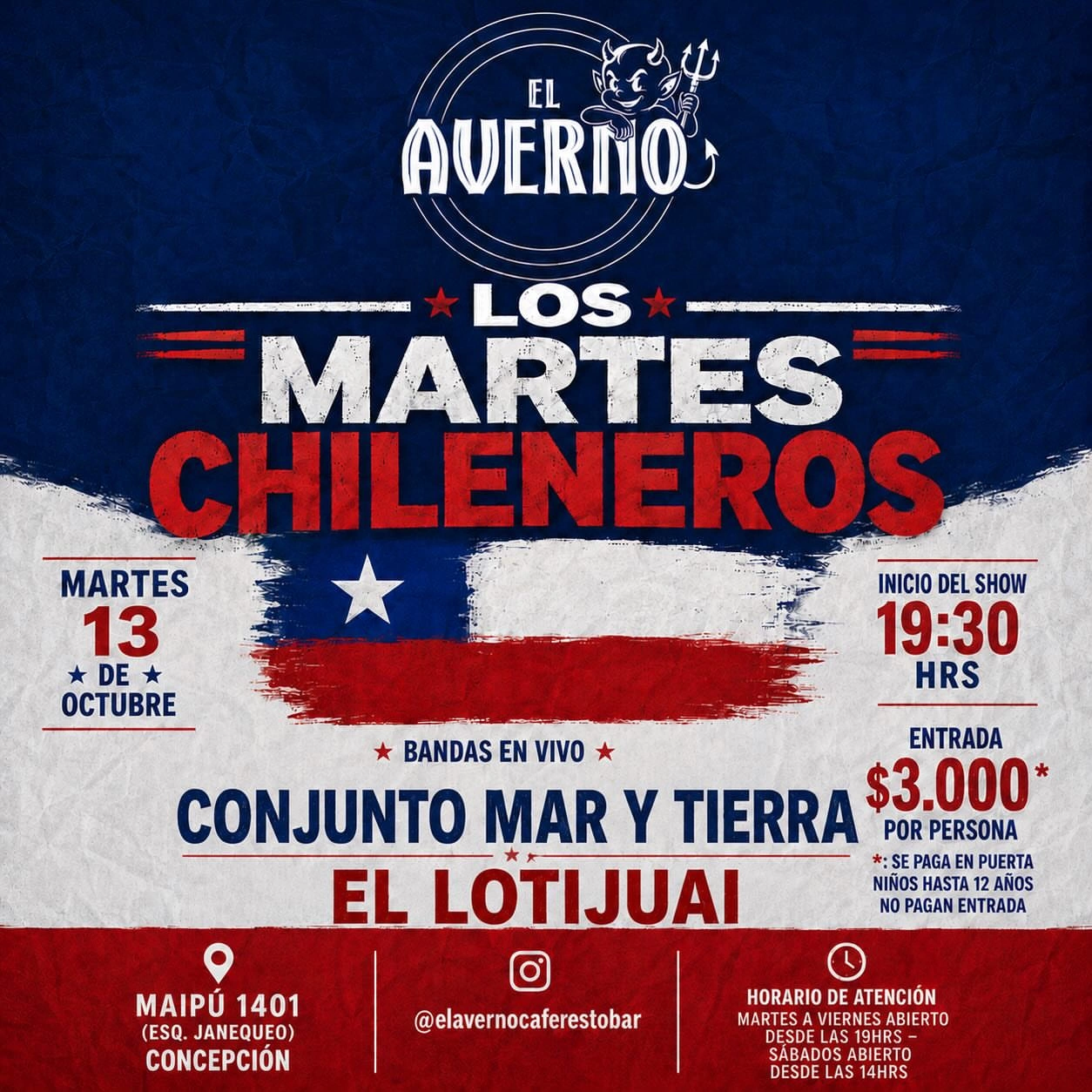 Martes Chileneros - Conjunto Mar y Tierra